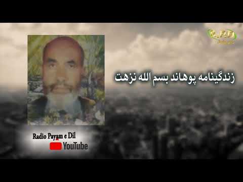 زندگینامه پوهاند بسم الله نزهت گوینده علی صبا