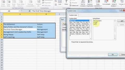 Excel: How to Sort Data Using a Custom Sort Order
