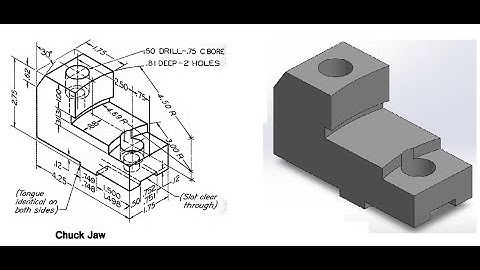 Chuck Jaw in SolidWorls | SolidWorks Tutorial | Part Design | Part no. #7