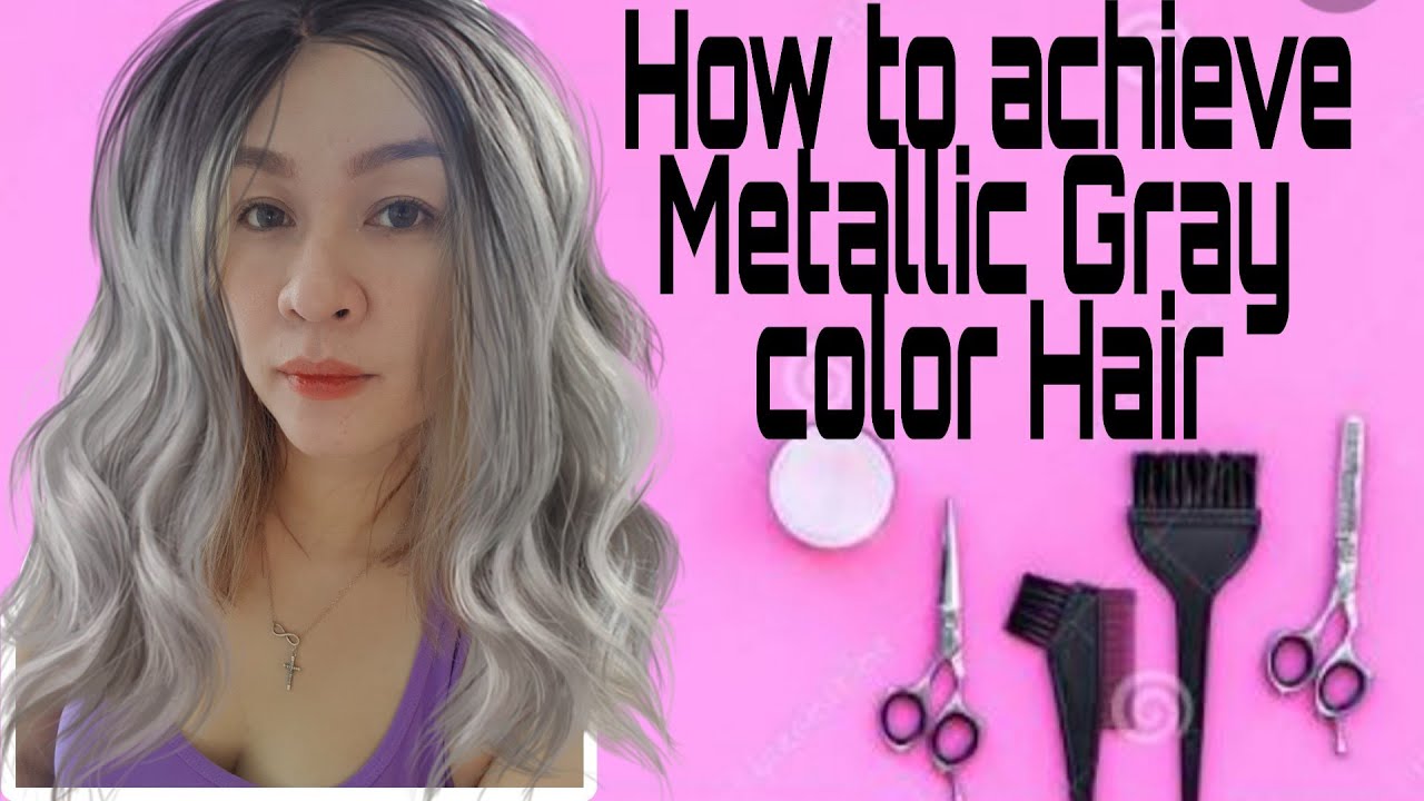 DIY hair dye: how to achieve gray hair with blue highlights - wide 6