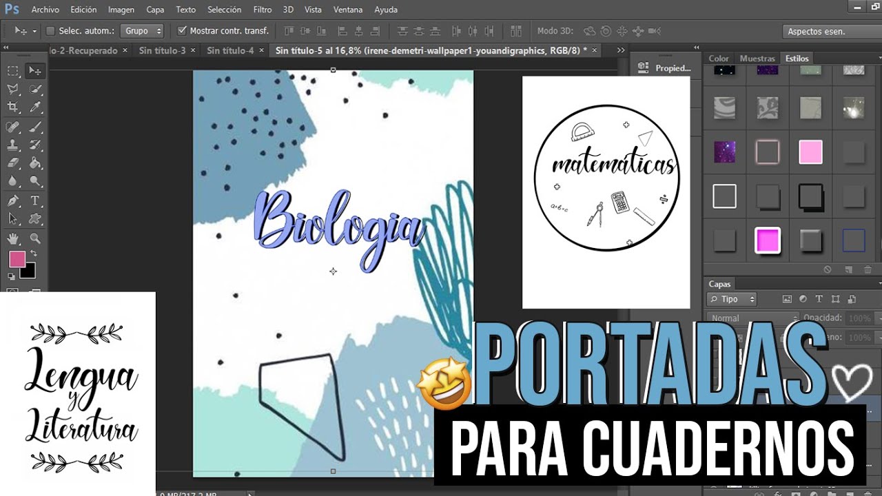 PORTADAS PARA CUADERNOS♥ PHOTOSHOP TUTORIAL! JESSFLETCHER! - thptnganamst.edu.vn