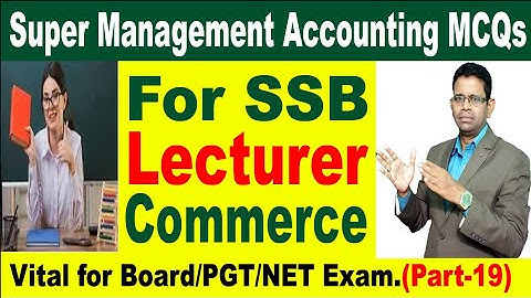 MCQ on Management Acounting #pgtcommerce  #bcom #mcom #ca #mba #nta