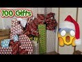 WRAP 100 CHRISTMAS GIFTS WITH ME ON TIME LAPSE!