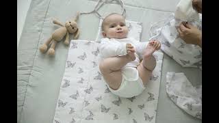 Deux Lapins Müslin Bebek Alt Açma Matları