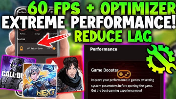 60 FPS+ OPTIMIZER REDUCE LAG FPS DROP IN Mobile Legends AND OTHER GAMES EXTREME PERFORMANCE