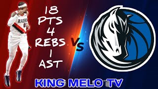 Carmelo Anthony 18 PTS 4 REBS 1 AST vs Dallas Mavericks | KING MELO TV