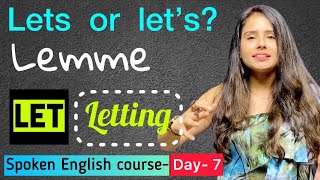 Use of Let in English  | 100+ Real life Examples | English Speaking Course - Day 7