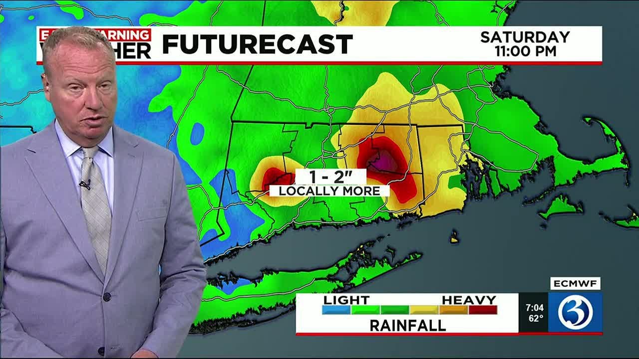 FORECAST: Father's Day weekend features rain, heavy at times - YouTube