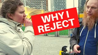 Comparing Prophet Mohammed (Pbuh)’s Claims To Jesus' Claim! Yusuf Vs Emotional Lady |Stratford Dawah