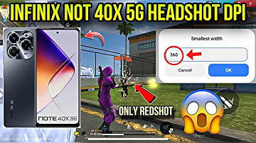 Infinix not 40x 5g dpi setting free fire || best dpi for infinix 40x smartphone