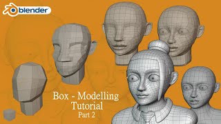 Blender Tutorial  Head Modelling for Animation  Part 2