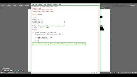 How To Create a Heads or Tails Programming Using Python - Fedorae Education