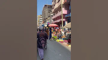 Hustle And Bustle Of Kariakoo Market Daressalaam Tanzania 