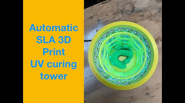 3D Printed SLA Resin UV curing tower