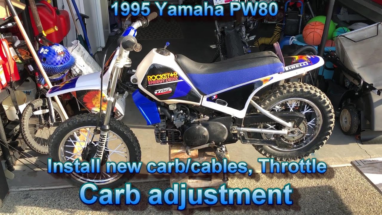 PW Throttle cable and Carburetor adjustment   YouTube