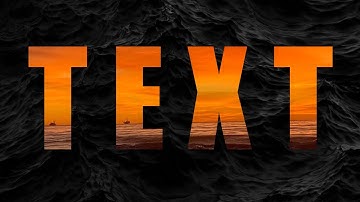 Easiest way to add video in text (NO video editing needed)