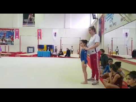 Pınar Acar,İstanbul Okullararası Artistik Cimnastik minik A yarışması yer serisi