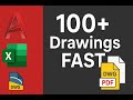 AutoCAD Automation: Create 100+ Drawings Fast with One Click