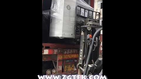 ZGTEK: automatic ring making and welding machine R-6-300 loading