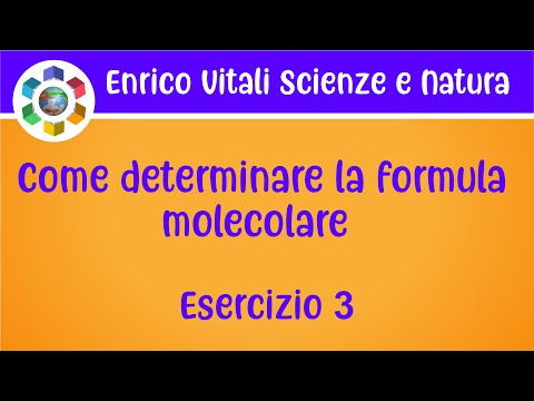 Video: Come Determinare La Formula Molecolare