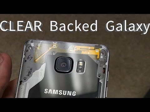 CLEAR Back Glass For Samsung Galaxy Phones Custom DIY