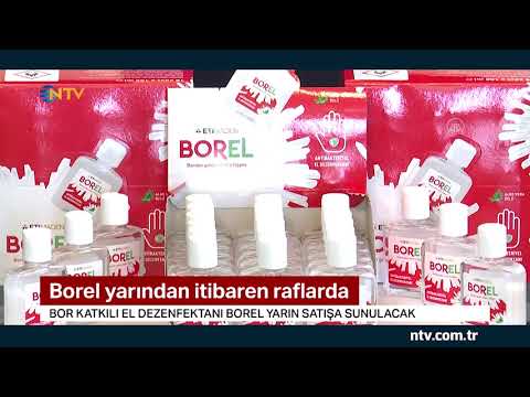 Bor katkılı el dezenfektanı BOREL yarın raflarda