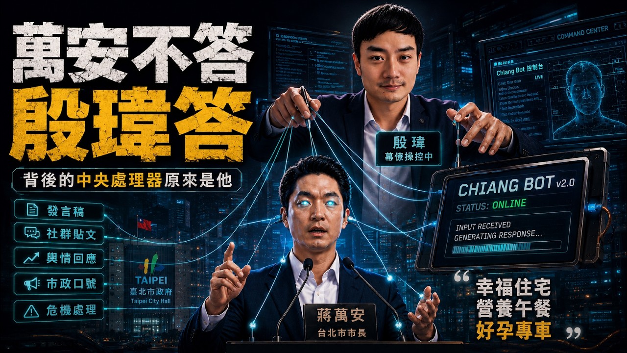 萬安不答英偉達:拆解台北市府的遠端遙控幕僚 《我們不是金魚腦》EP.36 #片尾曲 縮圖