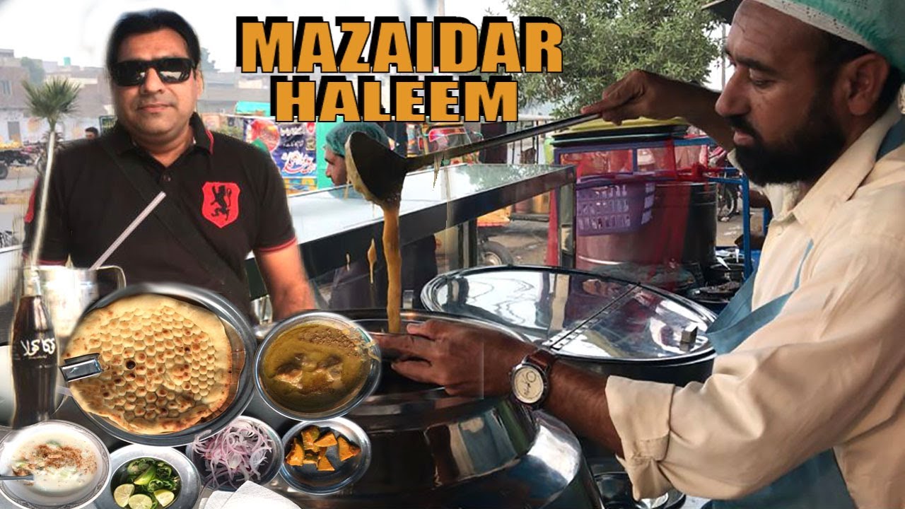Street Food in Faisalabad | Mazaidar Shahi Haleem | Most Popular Pakistani Street Food