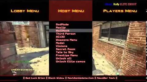 [PS3/MW3] Bad Luck Brian | Black Widow | Mod Menu 1.24