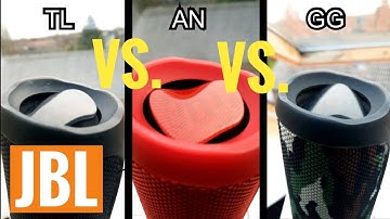 JBL Flip 4 TL vs. GG vs. AN | LOW FREQUENCY MODE | 100% VOLUME !!! (PERFECT FOCUS) SIDE BY SIDE !!!