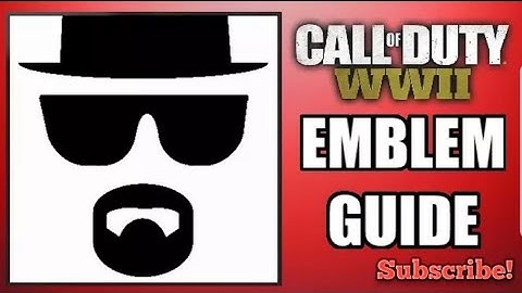 Call Of Duty WW2 Heisenberg Emblem Tutorial