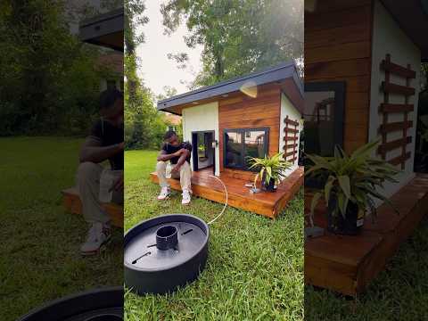 My Neighbor called for a doghouse and I gave them a doghouse. Shout out to Angi for the help￼