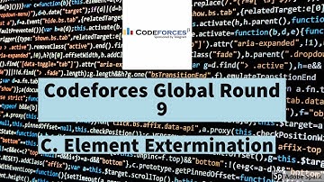 Codeforces Global Round 9 || C. Element Extermination || Visual explanation || Steps || Solution