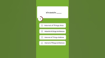 Super Tricky! IoT-A stands for ______