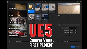 UE5: How to Create Your First Project and Open the Editor