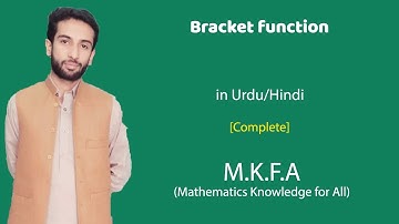 Bracket function in Urdu/Hindi (M.K.F.A)
