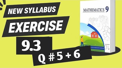 Class 9th Maths Exercise 9.3 Q5,Q6 , ninth class Chapter 9 Similar Figures #newsyllabus #smartsyllab