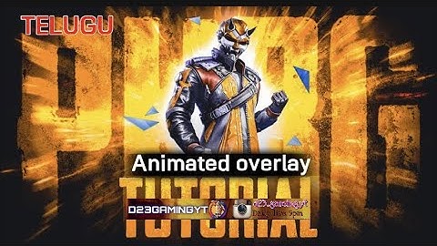 How create animated overlay for live streaming for iOS #animated_overlay #bgmi #telugu