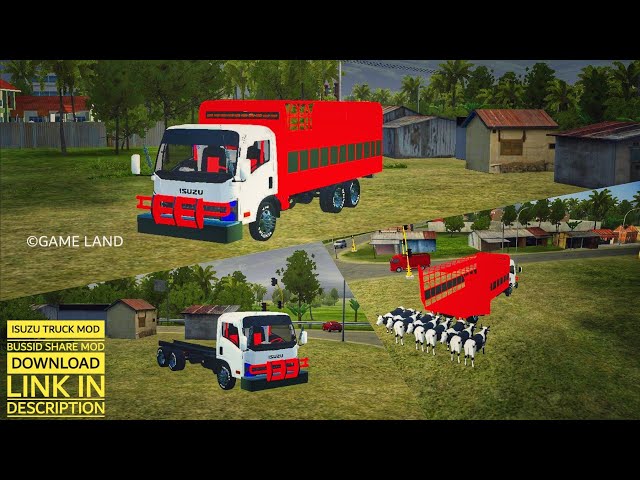 Bussid v3.7.1 _ Isuzu npr truck mod for bus simulator Indonesia _bussid bus mod class=