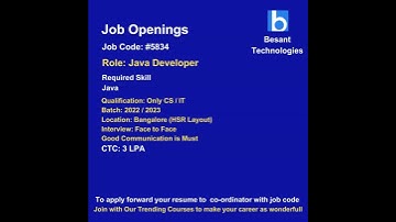 Java opening|Feel free to reach us #shorts #placements #trending #viral #java #javadeveloper #itjobs