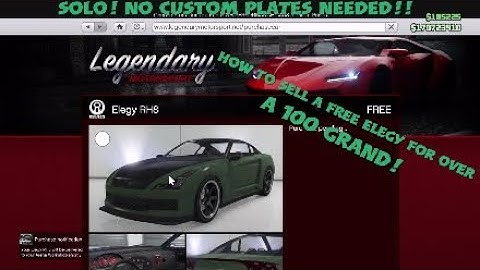 GTA5* how to sell free elegy