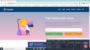 Claim Free Every 60 Minutes Tron TRX Faucet At Tronpick