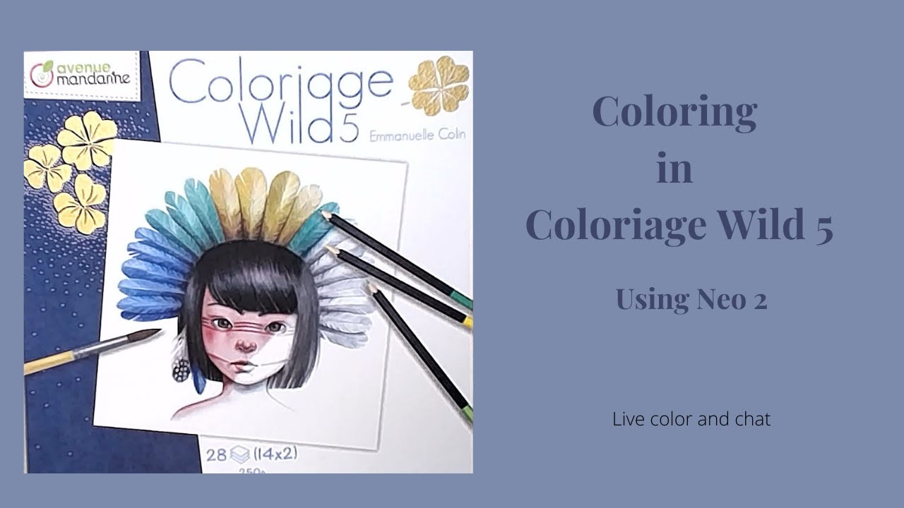 Coloriage Wild 4 Colouring Book by Emmanuelle Colin