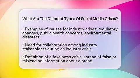 What Are The Different Types Of Social Media Crises? - Everyday-Networking