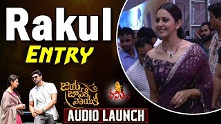 Rakul Preet Stylish Entry @ Jaya Janaki Nayaka Movie Audio Launch || Sreenivas, Pragya Jaiswal, #DSP