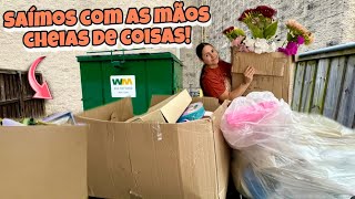 Saímos com as mãos cheias de coisas dos dumpsters dos Estados Unidos!🇺🇸