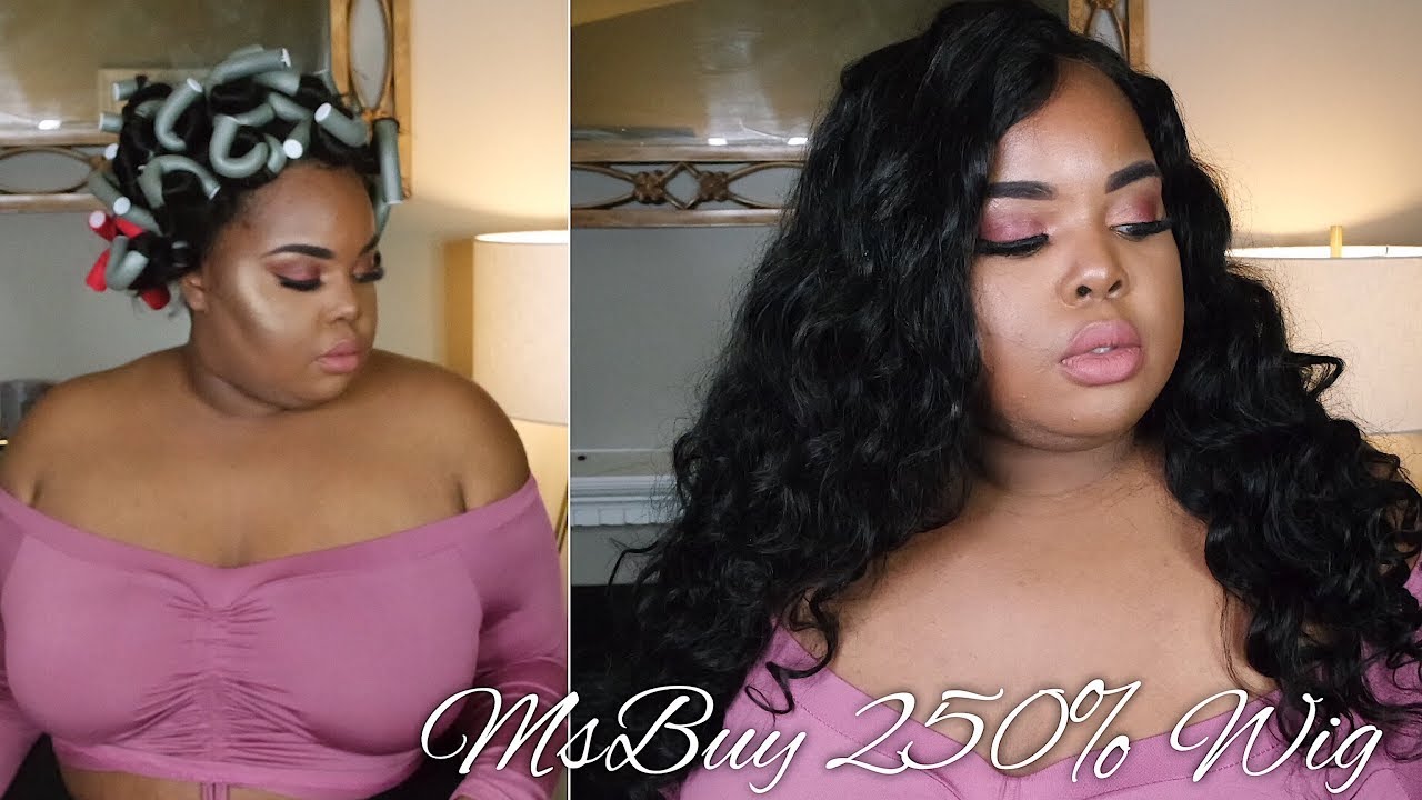 1st Flexi Rod Set on Wig!! | ft. MsBuy 250% Density Body Wave Unit girls like you
