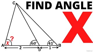 Find the angle X | How to Solve this Tricky Geometry problem Quickly