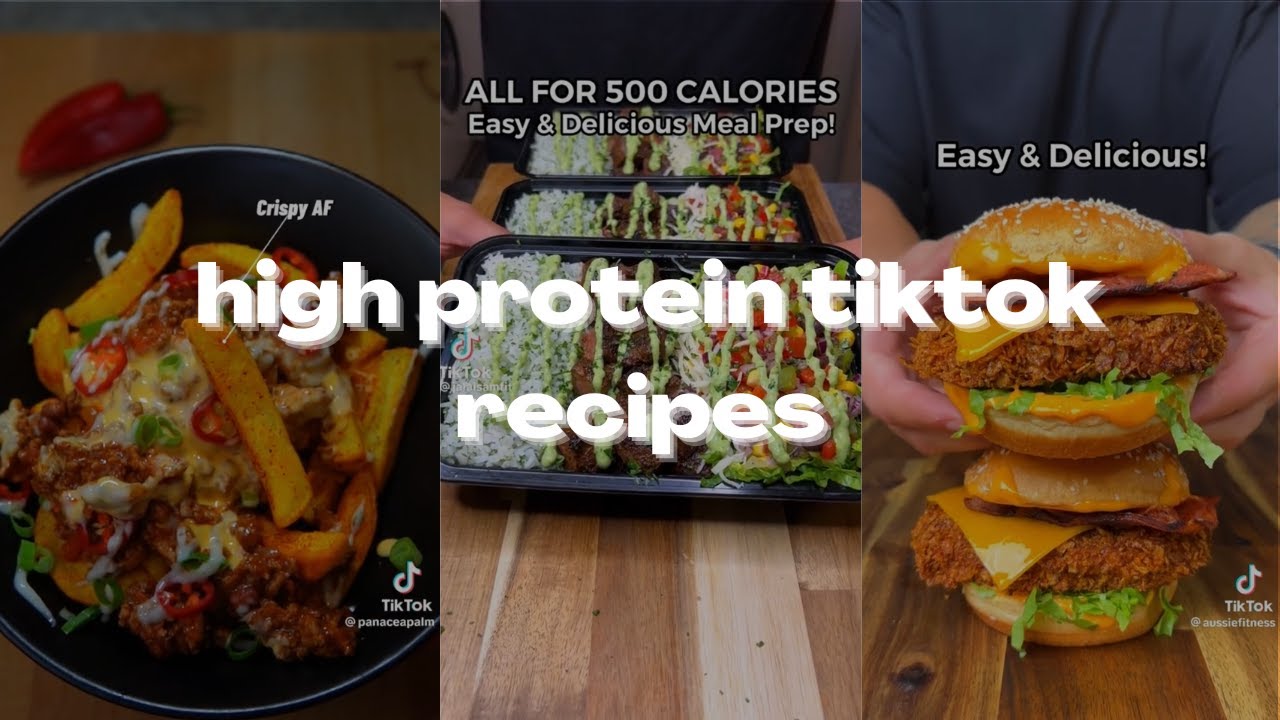 high protein tiktok compilation recipes