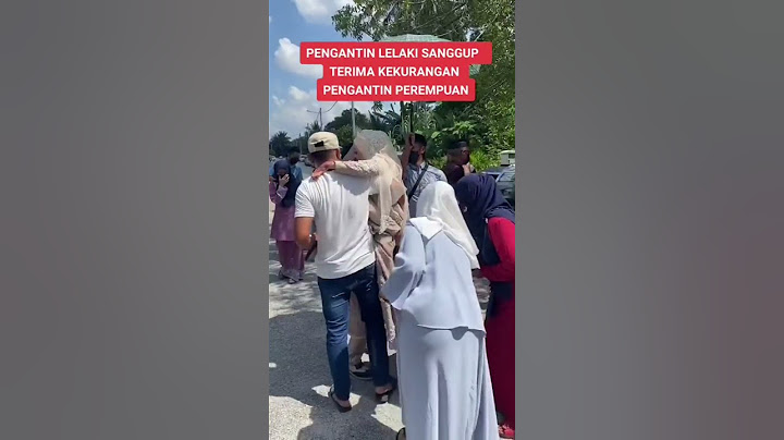 Pengantin lelaki sanggup terima kekurangan pengantin perempuan...